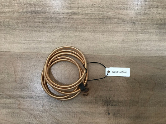 Copper colored bracelet set