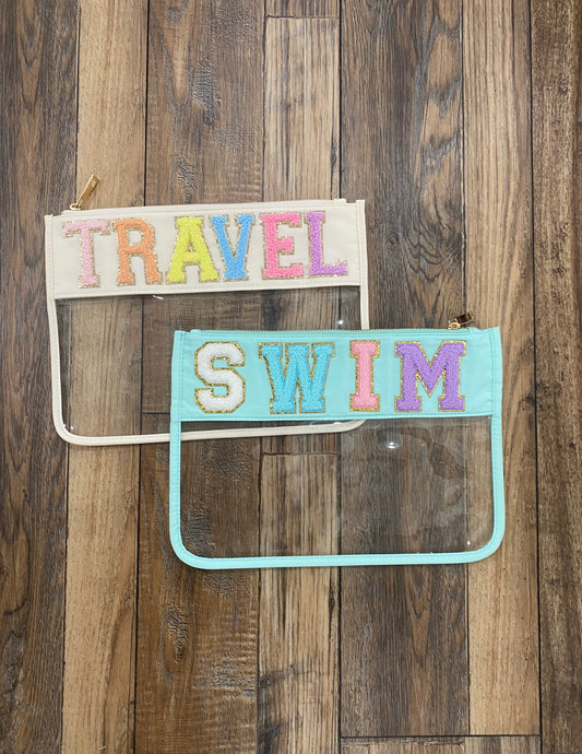 Clear travel bags